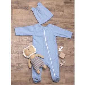 Костюм комбинезон и шапочка, голубой